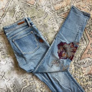 Anthropologie - Pilcro and the Letterpress Embroidered Jean